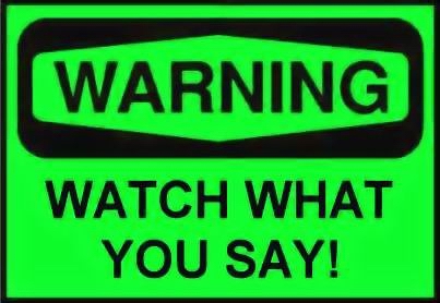 GREEN WARNING SIGN 2