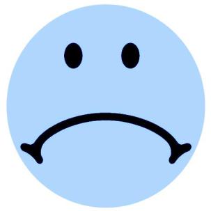 SMILEY - SAD FACE - BLUE