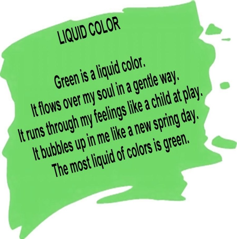 GREEN SWATCH - LARGE w. slanted text