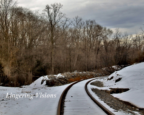 DAWN'S PHOTO OF SNOWY RR TRACK