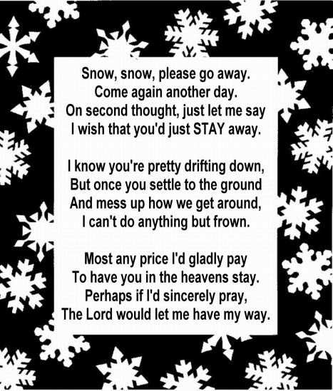 SNOWFLAKE FRAME 51 - with poem