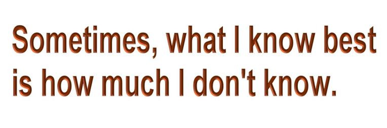 WHAT I KNOW BEST SIGN