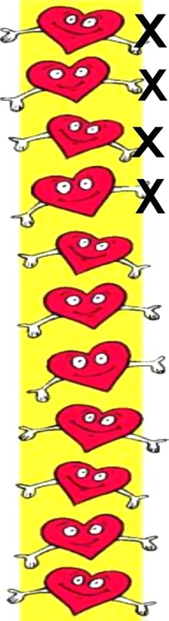 HEART BORDER - WITH X'S - smaller