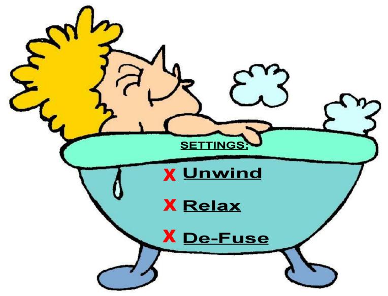 LADY IN BATH with text