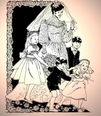 BRIDE AND CHILDREN - PINK