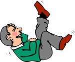 CARTOON MAN LYING DOWN LAUGHING 2