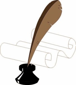 QUILL & SCROLL - sepia