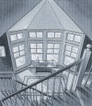 WINDOWS AND STAIRS FOR ART CENTER  SEPIA