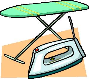IRONING BOARD AND IRON - CLKER