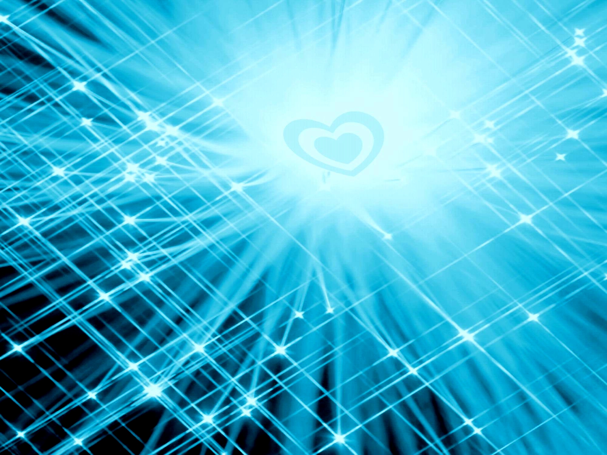 FIREWORKS HEARTblue brighter