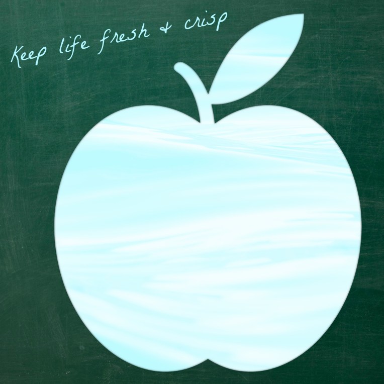 APPLE - BLUEGREEN W. TEXT