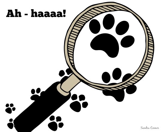 MAGNIFYING GLASS, FOOTPRINTS CREDITS