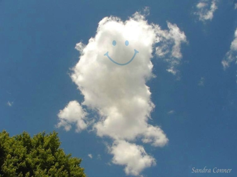 CLOUD - FLUFFY - SINGLE -w. smiley