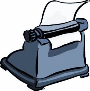 GREEN TYPEWRITER - gray