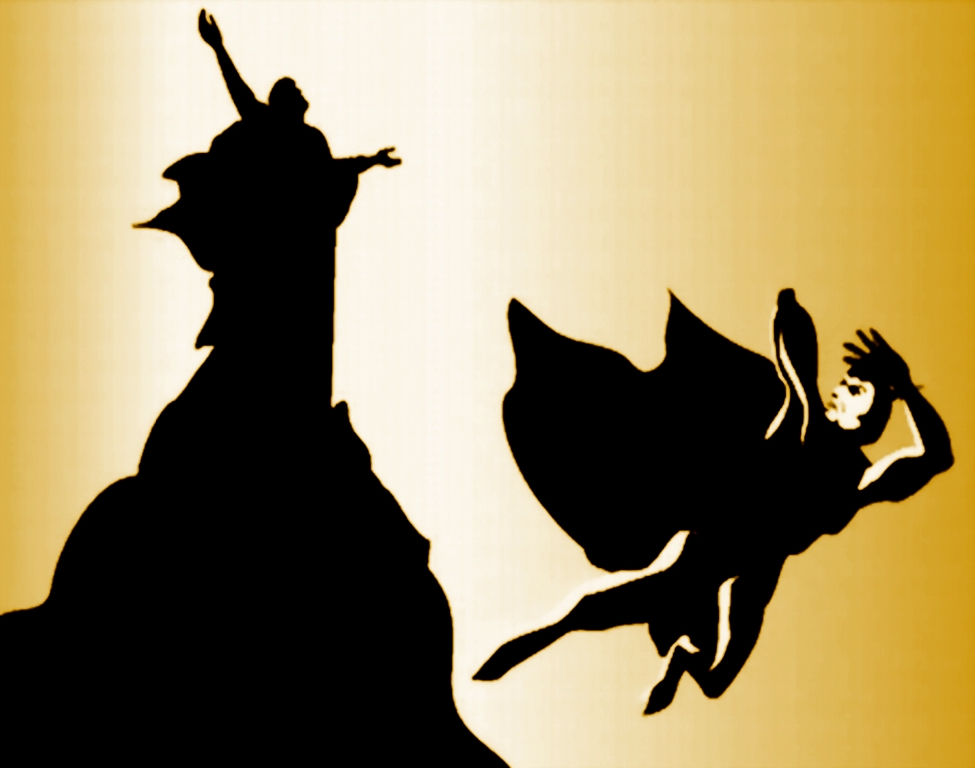 SATAN CAST DOWN - GOLD LARGER