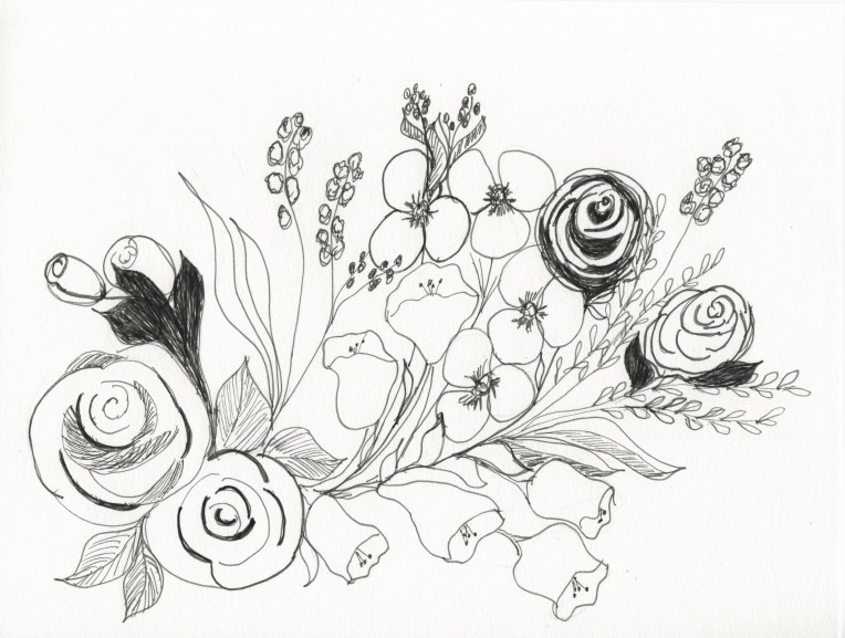 INK SKETCH BOUQUET