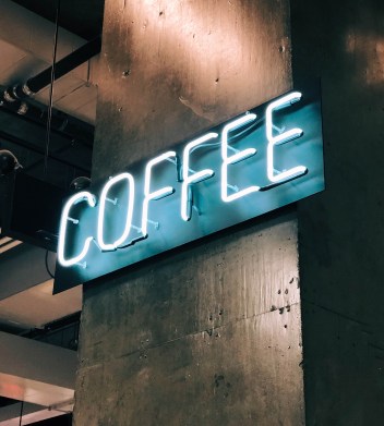 COFFEE SIGN -- Photo by Jon Tyson on Unsplash