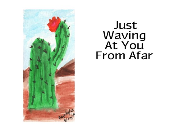 WAVING CACTUS W. TEXT